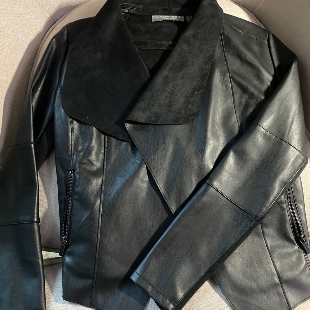 Leather blazer
